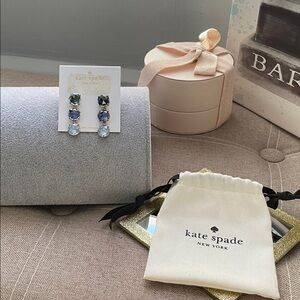 ✨Gorgeous Kate Spade ♠️ Blue and Silver Stone Drop Earrings✨NWT